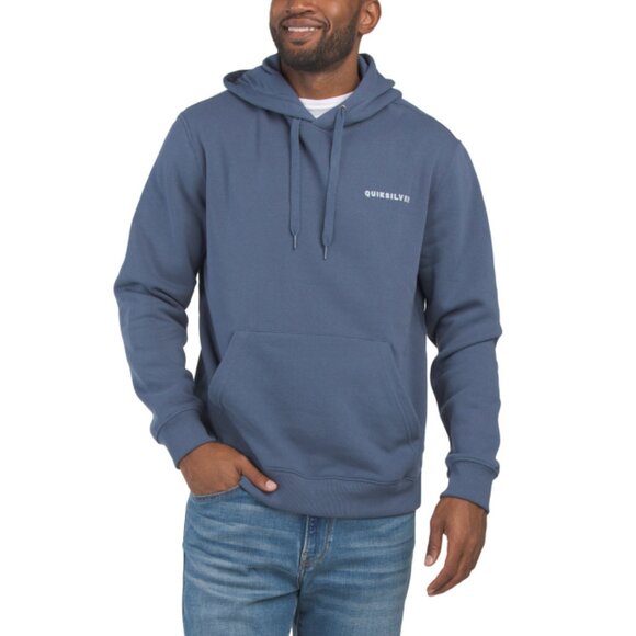 QUIKSILVER Vintage Indigo Explore Graphic Fleece Lined Hoodie - Picture 1 of 2